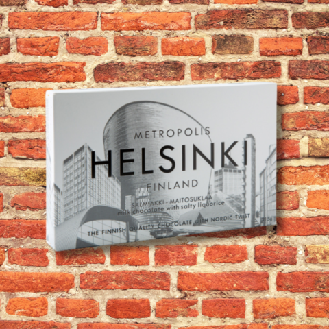 Metropol Helsinki salmiakki-maitosuklaa 215g